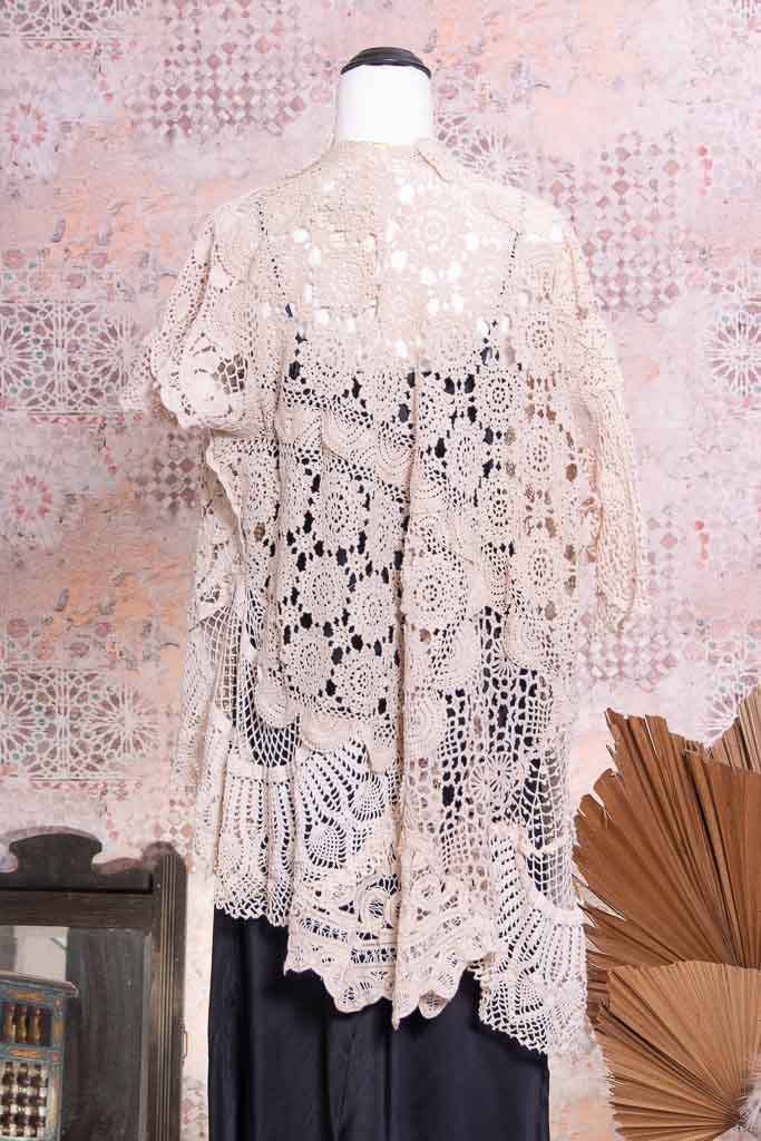 Vintage Afternoon Crochet Jacket