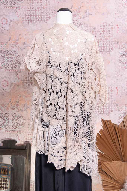 Vintage Afternoon Crochet Jacket