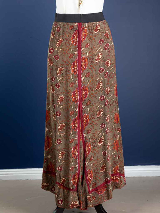 Olive Garden Silk Sari Skirt