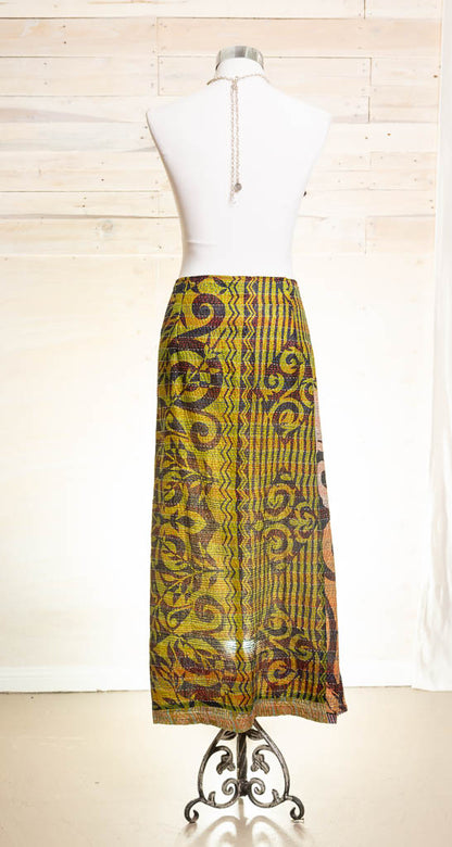 Yacht club skirt - tribal green size 10