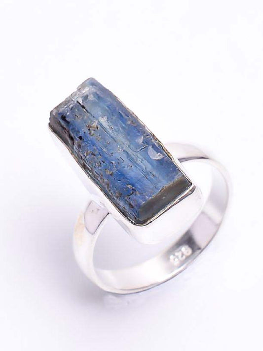 Silver Ring Blue Kyanite