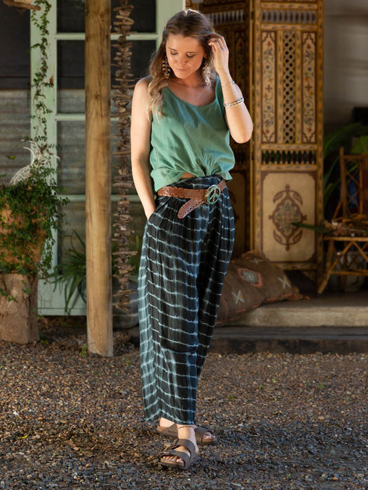 Otomo Black Tie-Die Lounge Pants