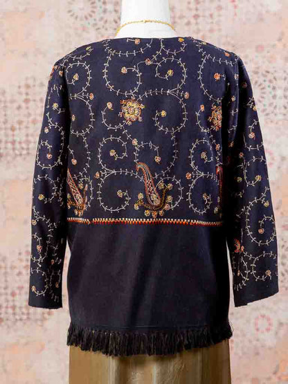 Wool Aria Jacket. Black Size 10-12