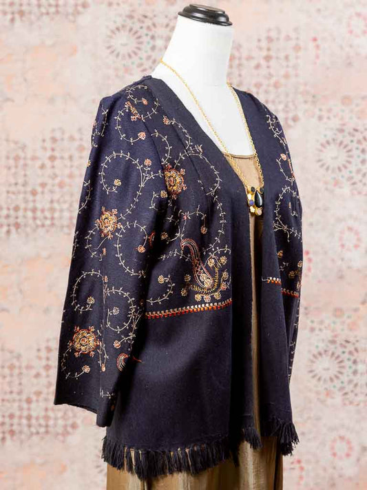 Wool Aria Jacket. Black Size 10-12