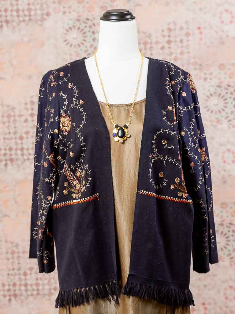 Wool Aria Jacket. Black Size 10-12
