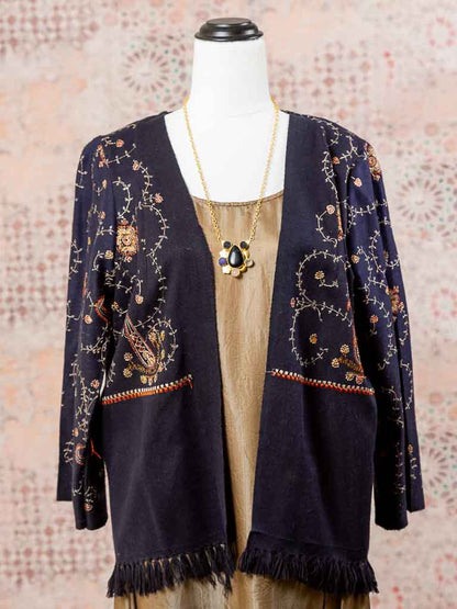 Wool Aria Jacket. Black Size 10-12