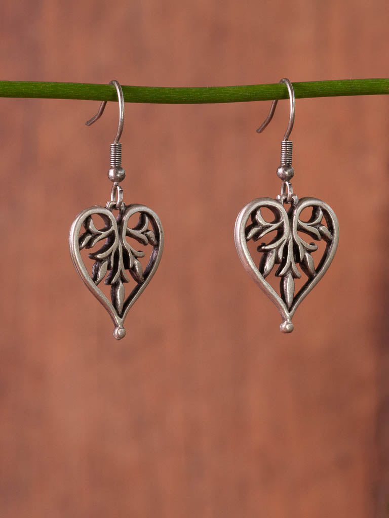Love heart earrings